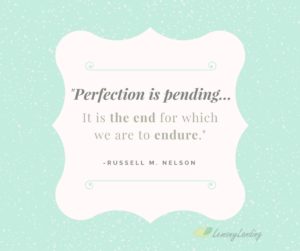 Perfection is Pending: In Blogging and In Life